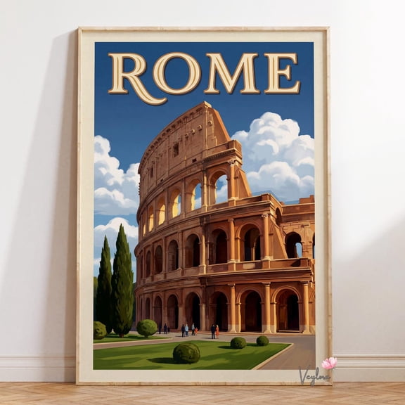 Rome Colosseum Italy Travel Wall Decor