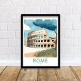 Wall Prints Rome Rome Colosseum Wall Art Print, Ancient Italian Amphitheater Landmark ...