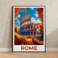 Rome Colosseum Wall Art Print, Historic Italian Architecture And ...