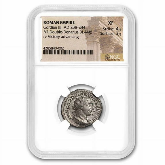 Rome Dbl Denarius Gordian III (238-244 AD) XF NGC (Random Coin)