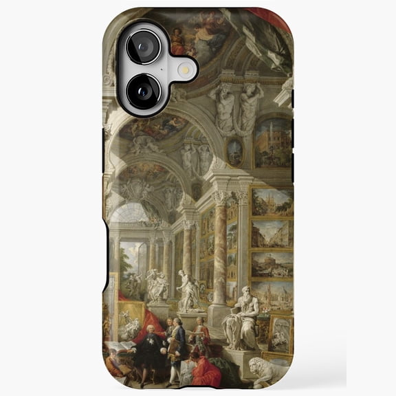 Rome Gallery Views by Giovanni Paolo Panini iPhone Case 17 through 11 Pro Max
