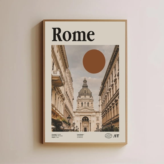 Rome Italy Architecture Travel Wall Art Poster Unframed Paper Print