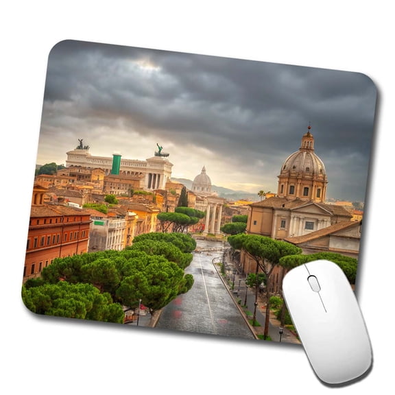 Rome Italy City Travel History Mouse Pad Low Profile Gaming Mat
