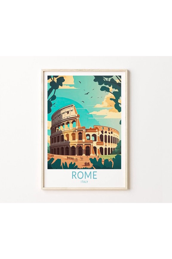 Rome Italy Colosseum Architecture Home Decor