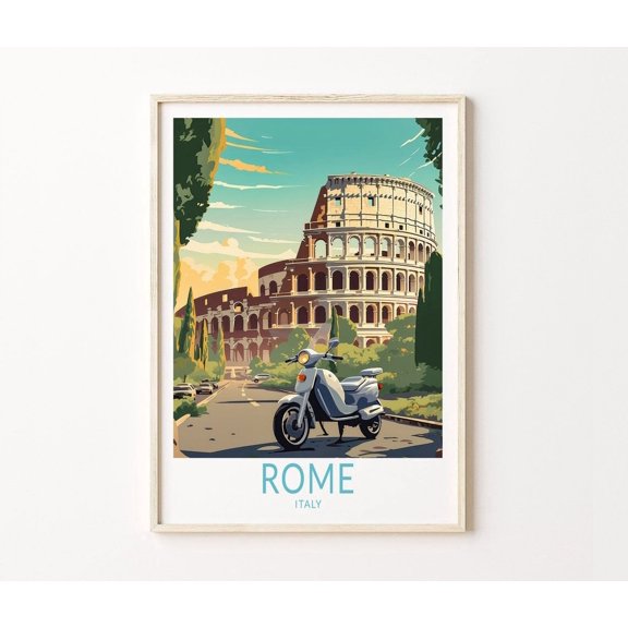 Rome Italy Colosseum Architecture Home Decor