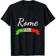 thumbnail image 1 of Rome Italy Flag Roma Italia Souvenir Matching Italian T-Shirt, 1 of 3