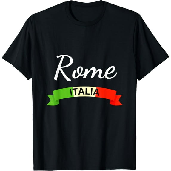 Rome Italy Flag Roma Italia Souvenir Matching Italian T-Shirt