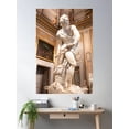 thumbnail image 1 of Rome, Italy - Galleria Borghese Museum - David By Gian Lorenzo Bernini Poster Wall Art, Modern Wall Decor For Living Room Bedroom, 12x18 UNFRAMED, 1 of 3