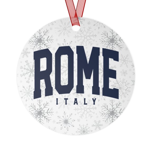 Rome Italy Gifts Ornament Quote Christmas Home Decor