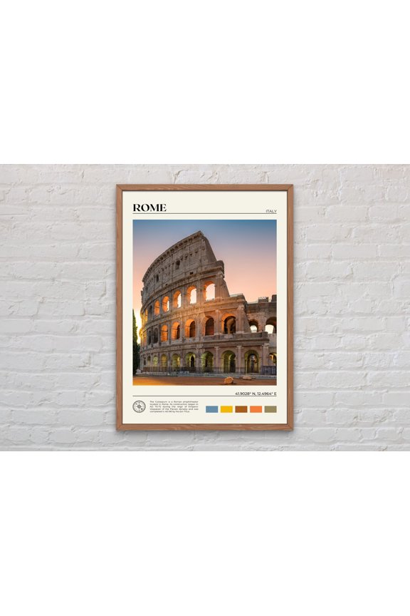 Rome Italy Photography Poster, Roma Travel Wall Art Print
