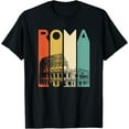 thumbnail image 1 of Rome Italy Roma Italian Retro Vintage Coliseum Architecture T-Shirt mens t shirt，black，women，funny，misfits，men，journey, 1 of 4
