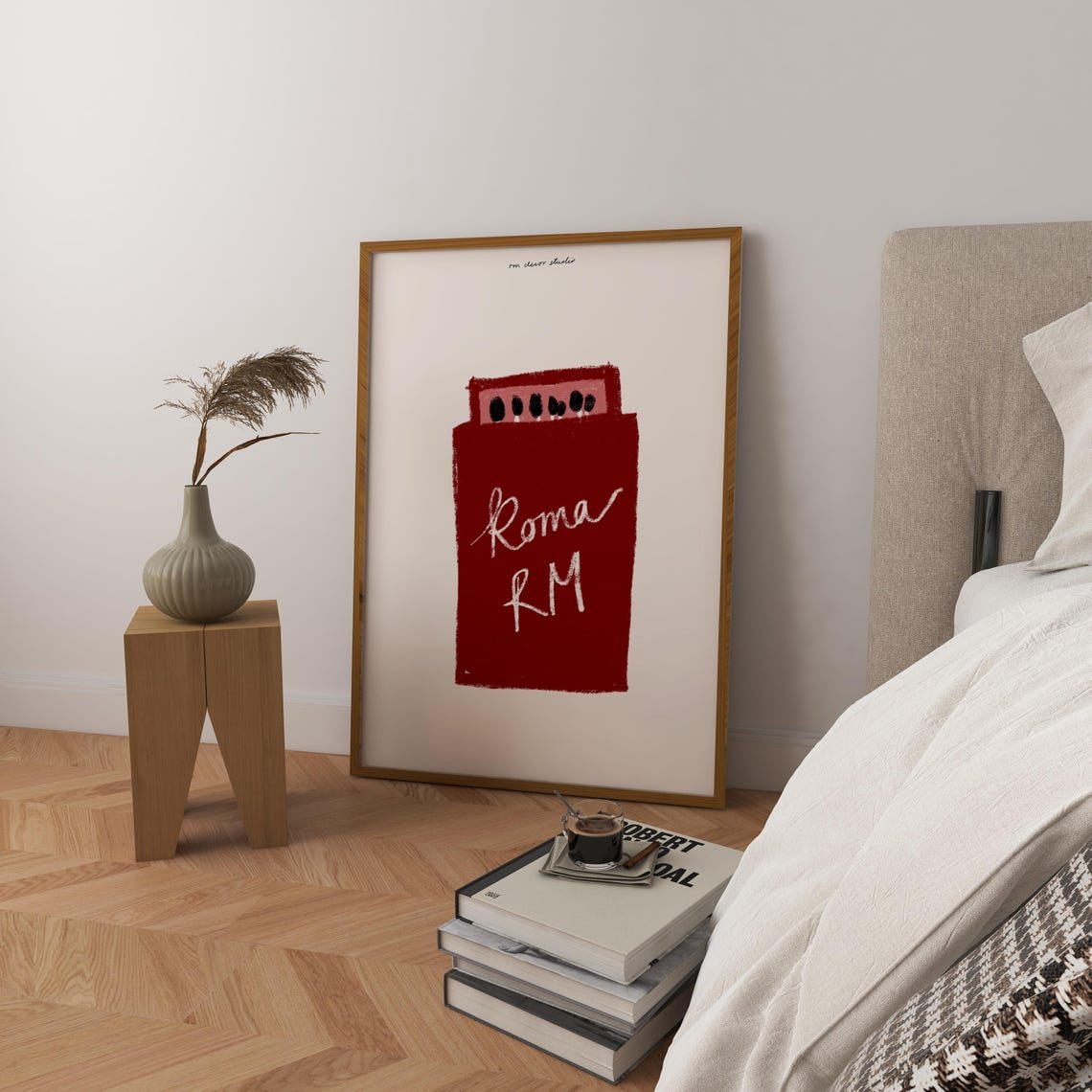 Rome Matchbox Vintage Trendy Wall Art Print, Travel Inspired Home And ...