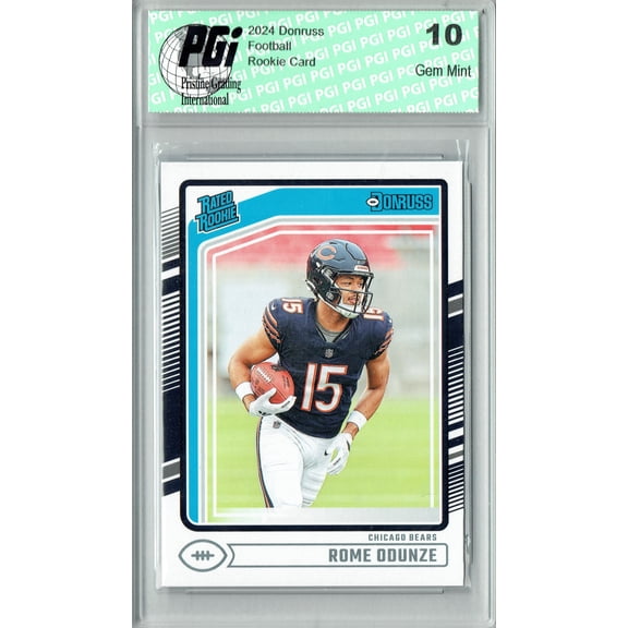 Rome Odunze 2024 Donruss #309 Football Rookie Card PGI 10