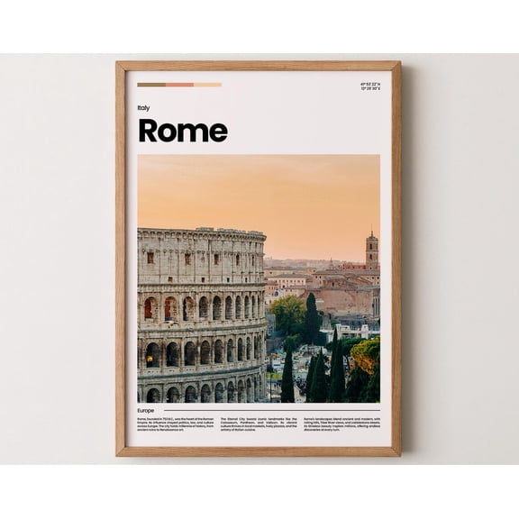 Rome Poster, Rome Print, Rome Photo, Rome Art, Italy Poster, Italy Print, Travel Poster Gift, 12x18 UNFRAMED