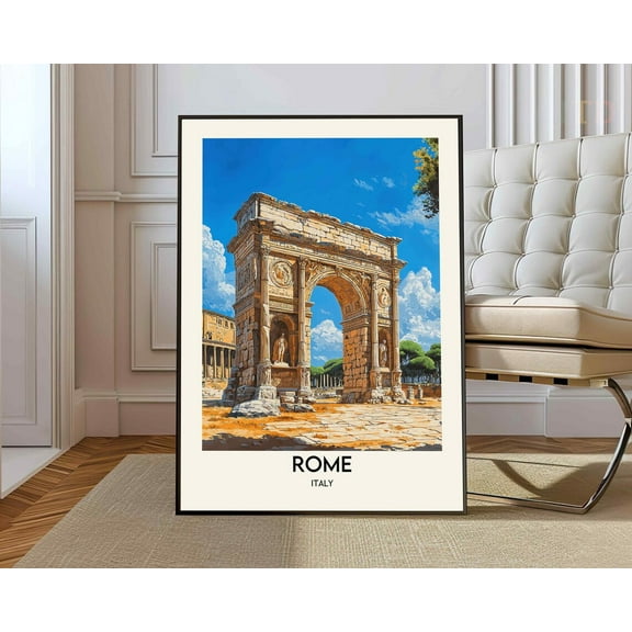 Rome Poster, Rome Print, Romerome Travel Poster, Rome Art Print, Rome Italy Print, Italyitaly Poster, Rome Photo Wall Art, Modern Wall Decor, 24x36 UNFRAMED