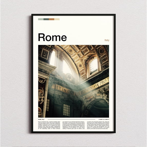 Wall Prints Rome Rome Print, Rome Wall Art, Rome Poster, Rome Art Print, Italy Print ...
