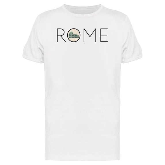 Rome Quote Colosseum Doodle Tee Men's -Image by Shutterstock