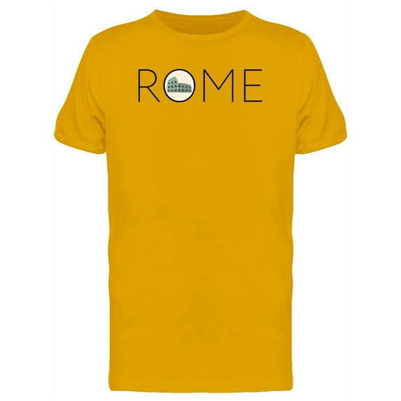 Rome Quote Colosseum Doodle Tee Men's -Image by Shutterstock