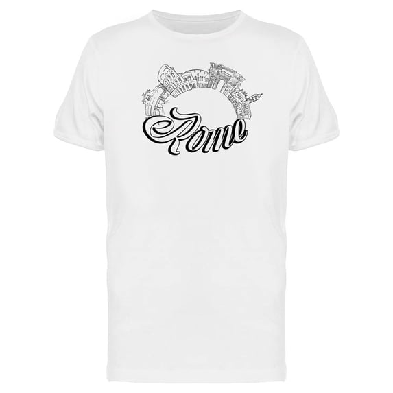 Rome Round Landmarks Tee Men's -Image by Shutterstock