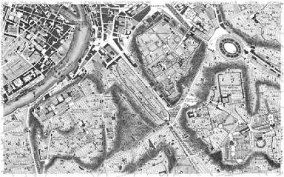 Rome Sectional Map Canvas Art - Giovanni Battista Nolli (12 x 18)