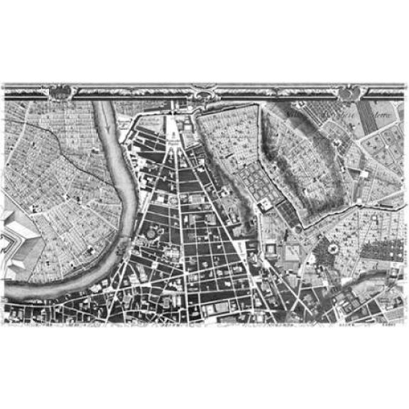 Rome Sectional Map Canvas Art - Giovanni Battista Nolli (12 x 18)