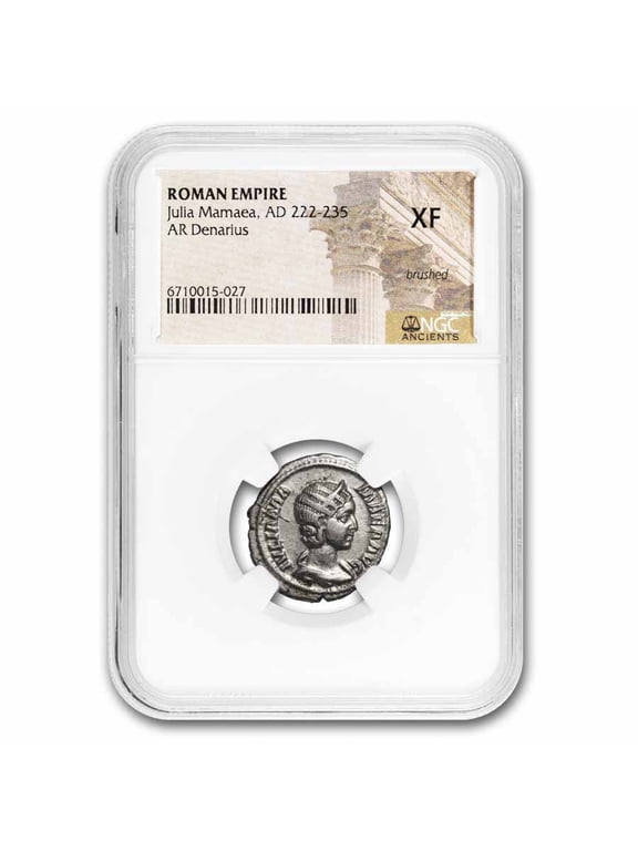 Rome Silver Denarius Julia Mamaea 222-35 AD XF NGC (Random Coin)
