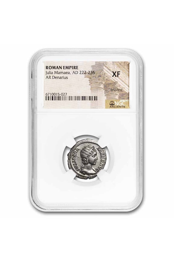 Rome Silver Denarius Julia Mamaea 222-35 AD XF NGC (Random Coin)