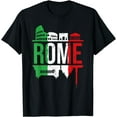 thumbnail image 1 of Rome Skyline T-Shirt Italy Shirt Gift For All Italians T-Shirt mens t shirt，black，women，funny，misfits，men，journey，t-shirt, 1 of 4
