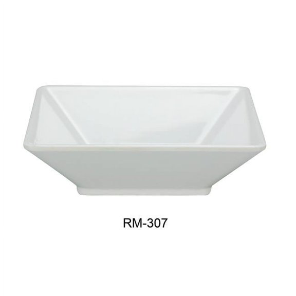 Rome Square Deep Plate, White - 22 oz - Pack of 24