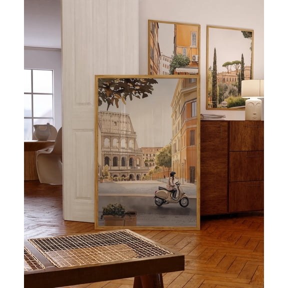 Rome Streets Poster, Retro Rome Wall Art, Italy, Trendy Home Decor Gift, Travel Destinations Poster, Rome Wall Art Home Decor, 8x12 UNFRAMED