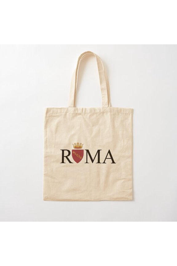 Rome Style 003 Canvas Tote Bags, Reusable Shopping Bag