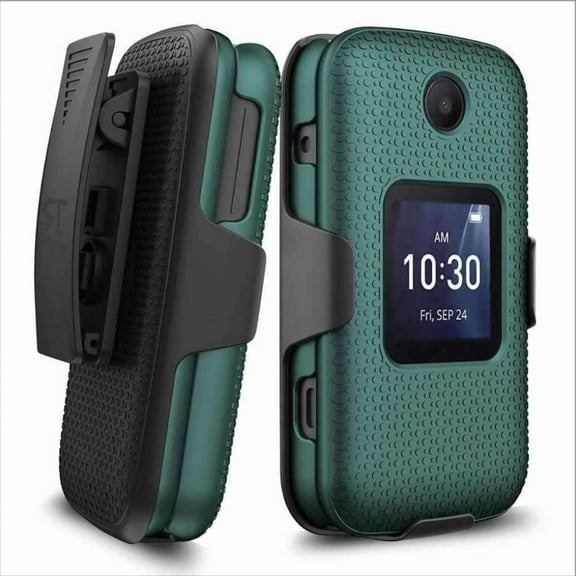 Rome Tech TCL Flip/Alcatel Go Flip 4 Holster Case - Teal