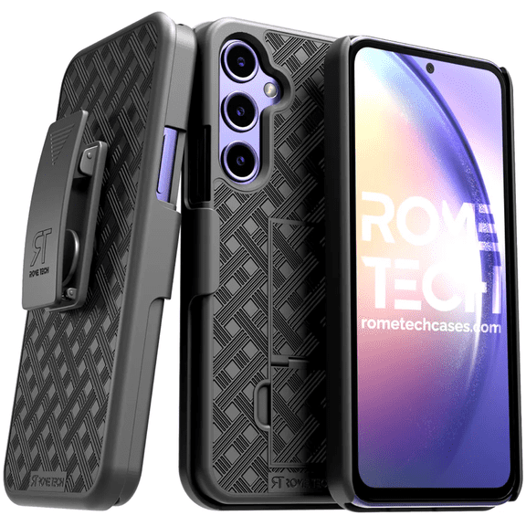 Rome Tech Belt Clip Case for Samsung Galaxy A54 5G 6.4" - SM-A546 2023 - Rugged - Black