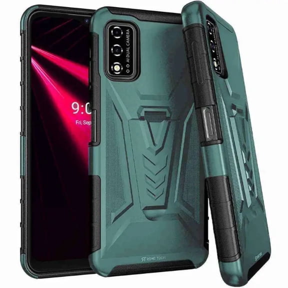 Rome Tech T-Mobile Revvl V 4G Belt Clip Case - Teal