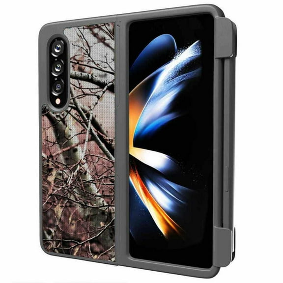 Samsung Galaxy Z Fold 4 5G Belt Clip Case (Pen Edition) - Camo Tree