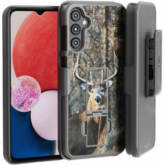 Rome Tech Samsung Galaxy A14 5G Belt Clip Phone Case - Camo Deer