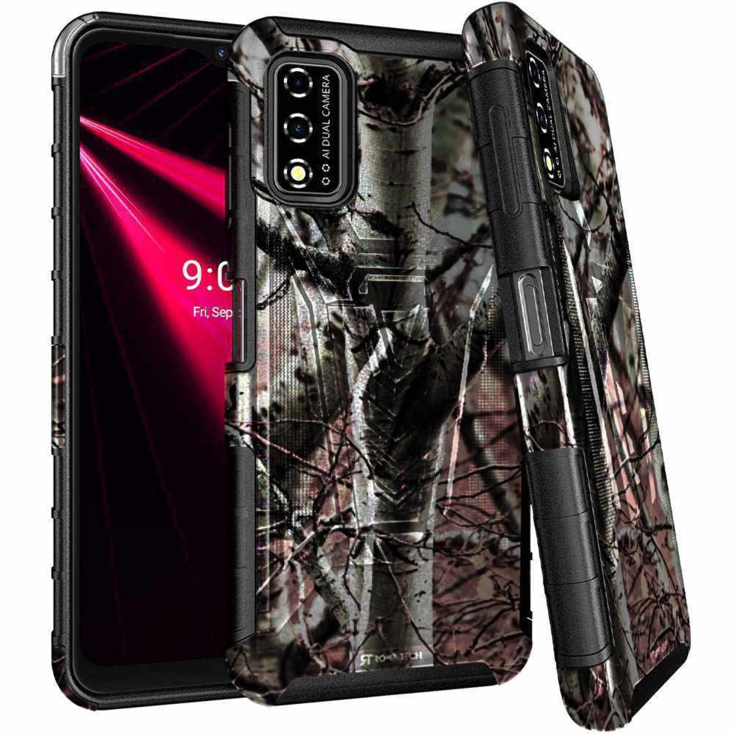 Rome Tech T-Mobile Revvl V 4G Belt Clip Holster Case - Camo Tree ...