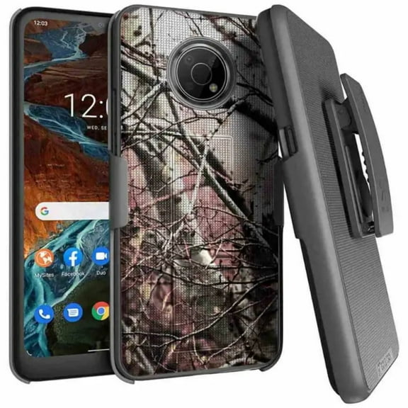 Rome Tech Nokia G300 Belt Clip Phone Case - Camo Tree