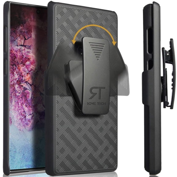 For Case Compatible With Samsung Galaxy Note 10 Plus / Plus 5G Holster Case with Kickstand and Belt Clip