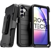 Defender Case for Samsung Galaxy A15 5G 2024 with Belt Clip, Kickstand, Dual-Layer, Black