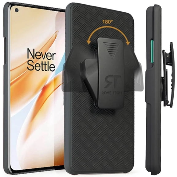 Rome Tech OnePlus 8 Holster Case - Black