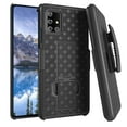 thumbnail image 1 of Rome Tech Holster for Samsung Galaxy A51 5G UW Case with Belt Clip [NOT for A51] Slim Heavy Duty Rugged Phone Cover with Kickstand for Galaxy A51 5G UW Verizon - Black, 1 of 6