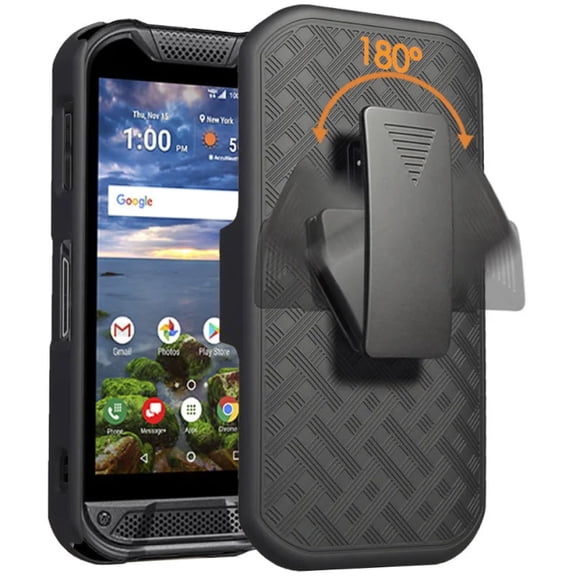 Rome Tech Kyocera Duraforce Pro 2 E6900 Shell Holster Combo Case With Belt clip