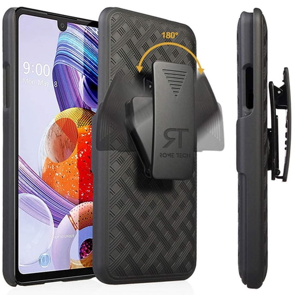 For LG Stylo 6 Shell Holster Combo Case With Belt clip