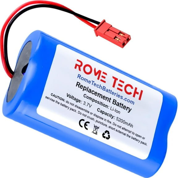 Rome Tech Replacement Battery for Bluetooth Speakers, Router Backup Power, Electric Hand Torch, Instrumenr Unit, Loud Speaker etc. - 3.7V 5200mAh Lithium Ion Rechargeable Battery