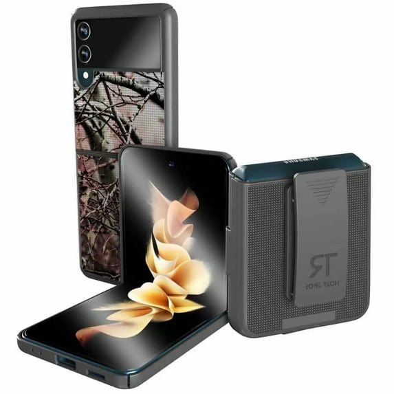 Rome Tech for Samsung Galaxy Z Flip 3 Shell Holster Combo Case With Belt clip
