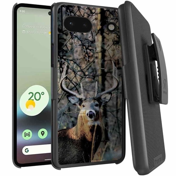 Rome Tech Shell Holster Combo Case for Google Pixel 6a With Belt clip