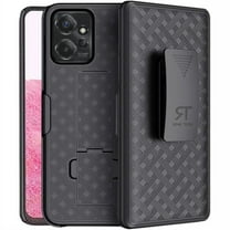 Rome Tech Slim Heavy Duty Shell Holster Combo Case for Moto G Power 5G 6.5" (2023) - Black
