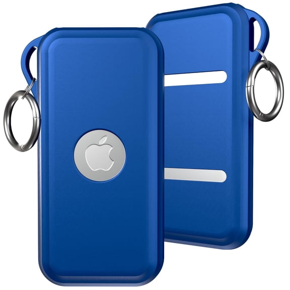 Rome Tech Vision Pro Battery Case with Ring: Apple Vision Pro Battery Holder with Protective Silicone Cover, Battery Bag - Blue