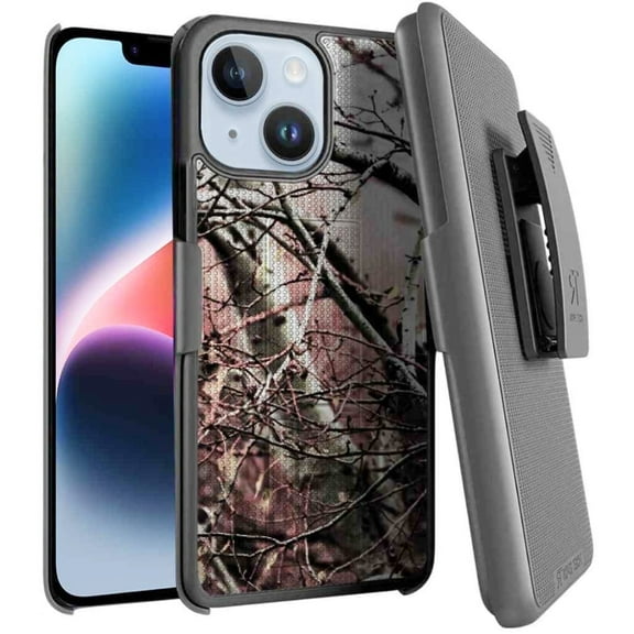 Rome Tech Apple iPhone 14 Plus Shell Holster Combo Case - Camo Tree